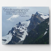 Psalmen 90:2 Rocky Mountains Inspiration Fotoplatte (Vorderseite)