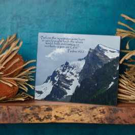 Psalmen 90:2 Rocky Mountains Inspiration Fotoplatte