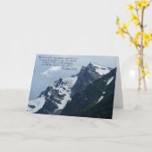 Psalmen 90:2 Rocky Mountains Inspiration Karte (Gelbe Blume)