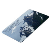 Psalmen 90:2 Rocky Mountains Inspiration Magnet (Linke Seite)