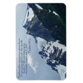 Psalmen 90:2 Rocky Mountains Inspiration Magnet (Vertikal)