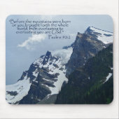 Psalmen 90:2 Rocky Mountains Inspiration Mousepad (Vorne)