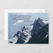 Psalmen 90:2 Rocky Mountains Inspiration Postkarte (Vorne/Hinten)