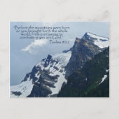 Psalmen 90:2 Rocky Mountains Inspiration Postkarte (Vorderseite)