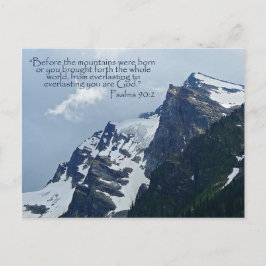 Psalmen 90:2 Rocky Mountains Inspiration Postkarte