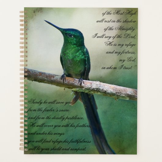 Psalmen 91:1-4 Inspiration Planer (Vorderseite)