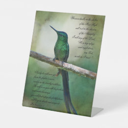 Psalmen 91:1-4 Inspiration Sockelschild