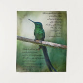 Psalmen 91:1-4 Inspiration Wandteppich (Vorderseite)