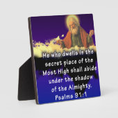 Psalmen 91:1 fotoplatte (Vorderseite)