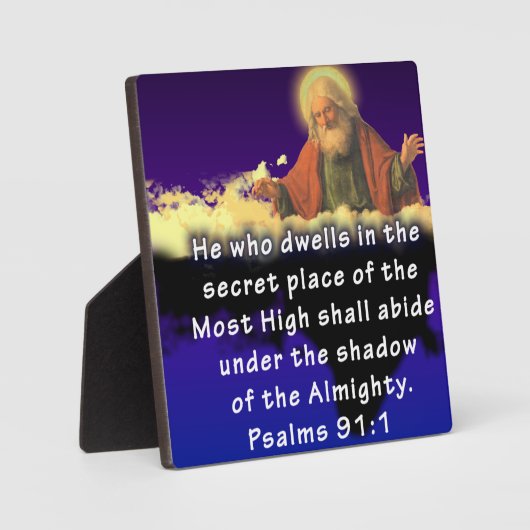 Psalmen 91:1 fotoplatte (Vorderseite)