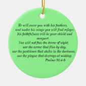 Psalmen 91:4-6 Ornament (Vorne)