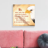 Psalmen 91:4 leinwanddruck (Insitu (Wohnzimmer))