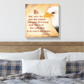 Psalmen 91:4 leinwanddruck (Insitu (Schlafzimmer))