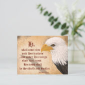 Psalmen 91:4 postkarte (Stehend Vorderseite)