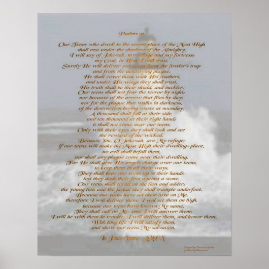 Psalmen 91 poster (Vorne)