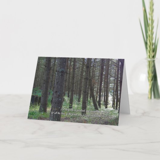 Psalmen 96:12 Inspiration Karte (Vorderseite)