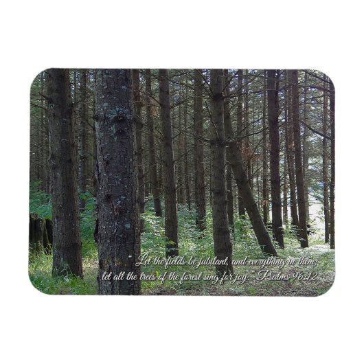 Psalmen 96:12 Inspiration Magnet (Horizontal)