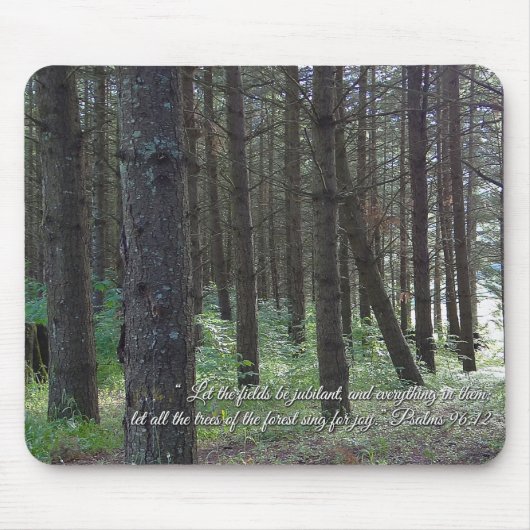 Psalmen 96:12 Inspiration Mousepad (Vorne)