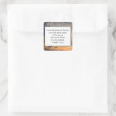 Psalmen der christlichen Bibel Quadratischer Aufkleber (Tasche)