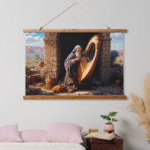 Psalmen eines Souls mit Zeitabnutzung Wandteppich Mit Holzrahmen (Schlafzimmer)