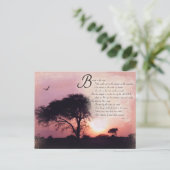 Psalmen Förderung der Inspiration Bibel Verse Postkarte (Stehend Vorderseite)