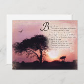 Psalmen Förderung der Inspiration Bibel Verse Postkarte (Vorne/Hinten)