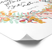 Psalmen Gott ist in ihrer Blumenkranzbibel Poster (Ecke)