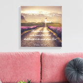 Psalmen: Im Haus des Herrn Verse gepflanzt Leinwanddruck (Insitu (Wohnzimmer))