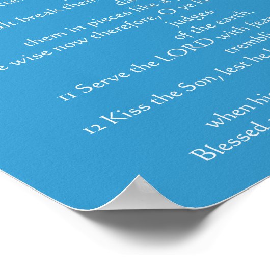 Psalmen Kapitel 02 Poster 3 (Ecke)