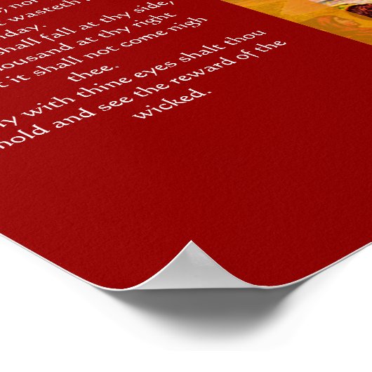 Psalmen Kapitel 91 Poster 2 (Ecke)