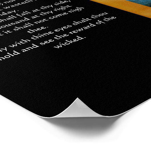 Psalmen Kapitel 91 Poster 3 (Ecke)