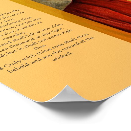 Psalmen Kapitel 91 Poster 5 (Ecke)