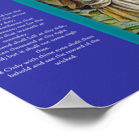 Psalmen Kapitel 91 Poster 6 (Ecke)