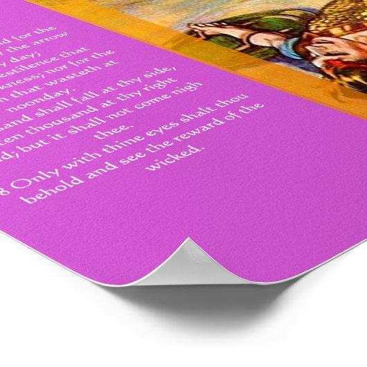 Psalmen Kapitel 91 Poster 8 (Ecke)