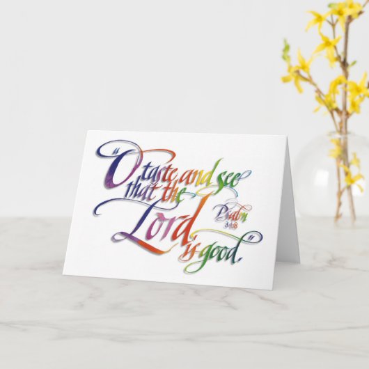 Psalmen Karte (Gelbe Blume)