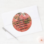 Psalmen Runder Aufkleber (Umschlag)