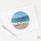 Psalmen Runder Aufkleber (Umschlag)