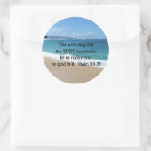 Psalmen Runder Aufkleber (Tasche)