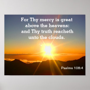 Psalmen - Schrift Poster