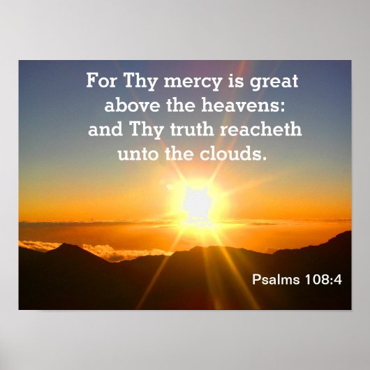 Psalmen - Schrift Poster (Vorne)