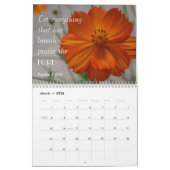 Psalmen und Orange-Blume-Kalender Kalender (Mär 2026)