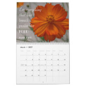 Psalmen und Orange-Blume-Kalender Kalender (Mär 2027)