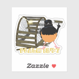 Psalmen - Weißer Rumped Shama Aufkleber