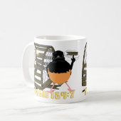 Psalmen - Weißer Rumped Shama Kaffeetasse (Vorderseite Links)