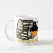 Psalmen - Weißer Rumped Shama Kaffeetasse (Links)