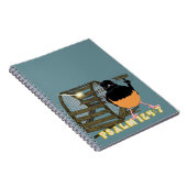 Psalmen - Weißer Rumped Shama Notizblock (Rechte Seite)