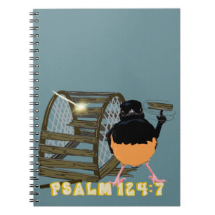 Psalmen - Weißer Rumped Shama Notizblock