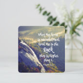 Psalmen: Wenn mein Herz überwältigt ist Verse (Stehend Vorderseite)