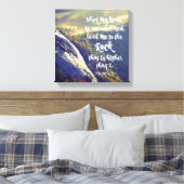 Psalmen: Wenn mein Herz überwältigt ist Verse Leinwanddruck (Insitu (Schlafzimmer))