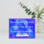 Psalmistenunterkunft Postkarte (Stehend Vorderseite)